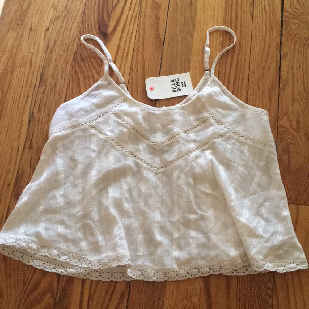 Cream billabong tank